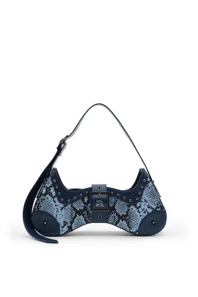 A By Anyah Women's Blue Archie Serpiente Azul Shoulder Bag