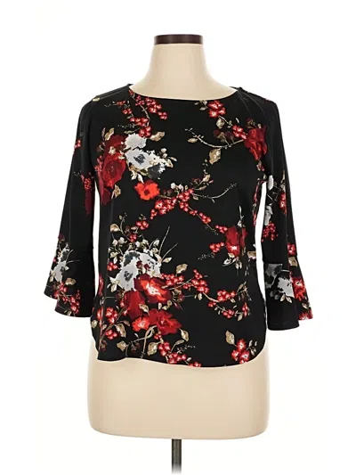 Pre-owned A. Byer 3/4 Sleeve Blouse In Black