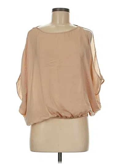 Pre-owned A. Byer 3/4 Sleeve Blouse In Brown