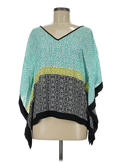 Pre-owned A. Byer 3/4 Sleeve Blouse In Green