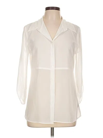 Pre-owned A. Byer 3/4 Sleeve Blouse In Ivory
