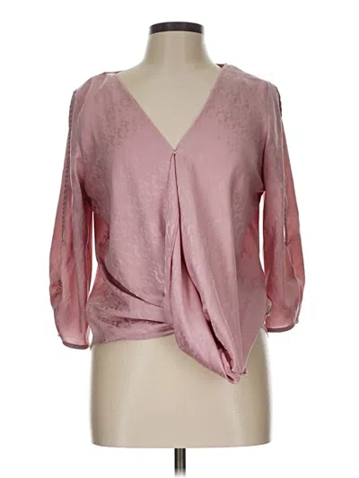 Pre-owned A. Byer 3/4 Sleeve Blouse In Pink