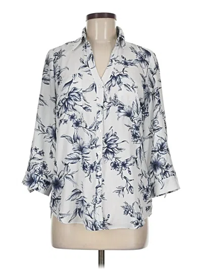 Pre-owned A. Byer 3/4 Sleeve Blouse In White