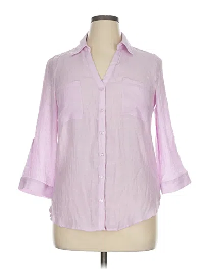 Pre-owned A. Byer 3/4 Sleeve Button Down Shirt In Pink