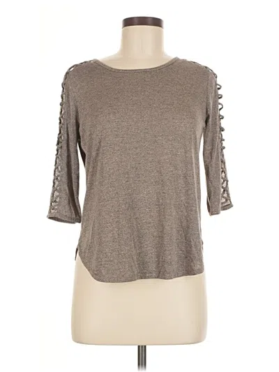 Pre-owned A. Byer 3/4 Sleeve T-shirt In Brown