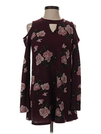 Pre-owned A. Byer Casual Dress In Burgundy