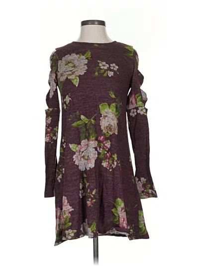 Pre-owned A. Byer Casual Dress In Burgundy