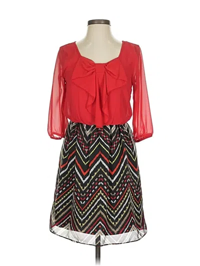 Pre-owned A. Byer Casual Dress In Red