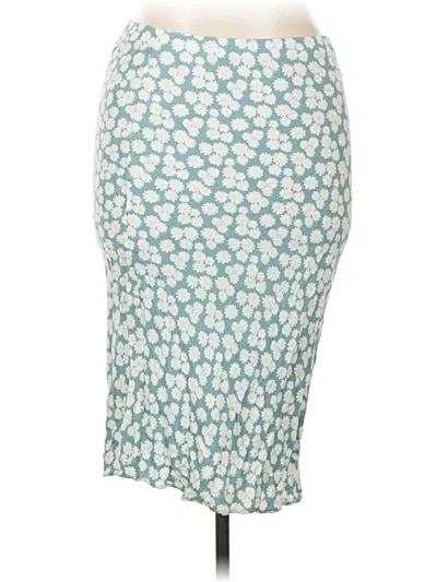 Pre-owned A. Byer Casual Skirt In Teal