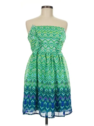 Pre-owned A. Byer Cocktail Dress In Green