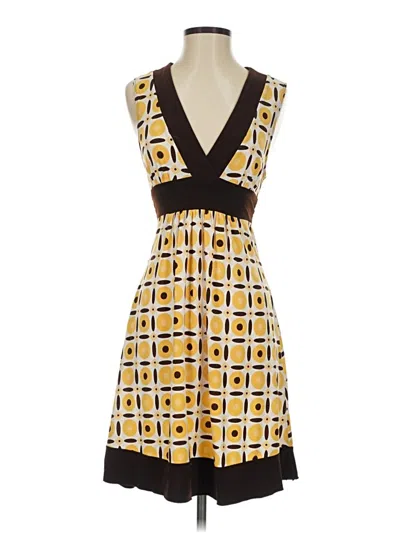 Pre-owned A. Byer Cocktail Dress In Yellow