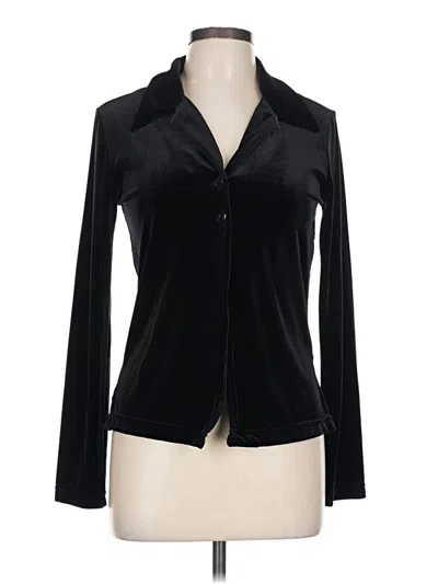 Pre-owned A. Byer Long Sleeve Blouse In Black