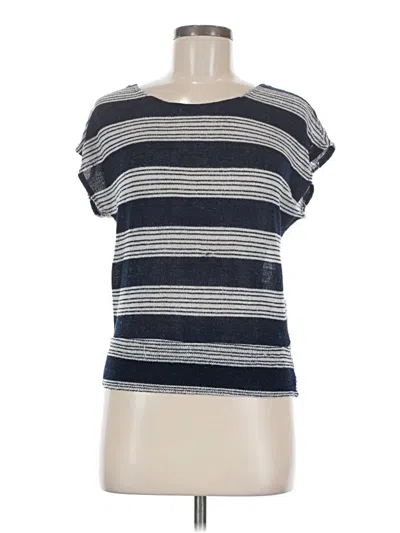 Pre-owned A. Byer Short Sleeve Top Blue Boatneck Tops