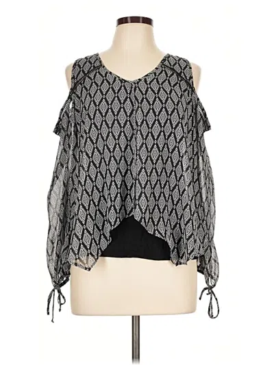 Pre-owned A. Byer Sleeveless Blouse In Black