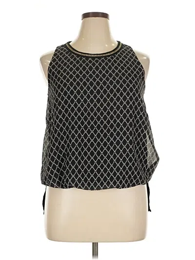 Pre-owned A. Byer Sleeveless Blouse In Black