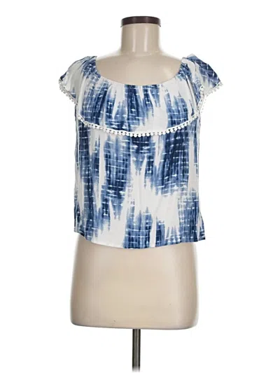 Pre-owned A. Byer Sleeveless Blouse In Blue
