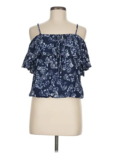 Pre-owned A. Byer Sleeveless Blouse In Blue