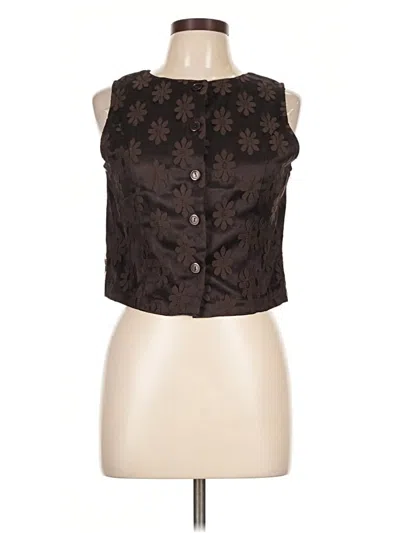 Pre-owned A. Byer Sleeveless Blouse In Brown
