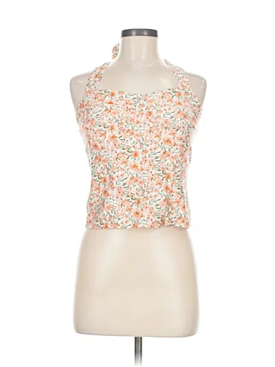 Pre-owned A. Byer Sleeveless Blouse In Orange