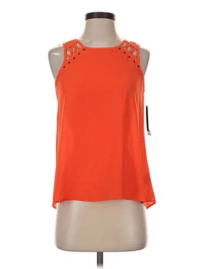 Pre-owned A. Byer Sleeveless Blouse In Orange