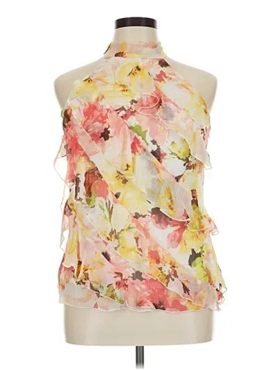 Pre-owned A. Byer Sleeveless Blouse In Orange