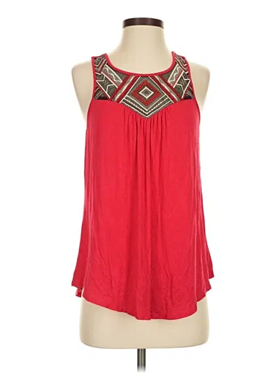 Pre-owned A. Byer Sleeveless Blouse In Red