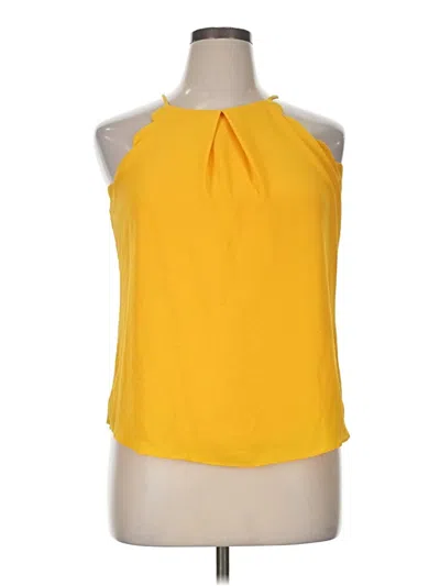 Pre-owned A. Byer Sleeveless Blouse In Yellow