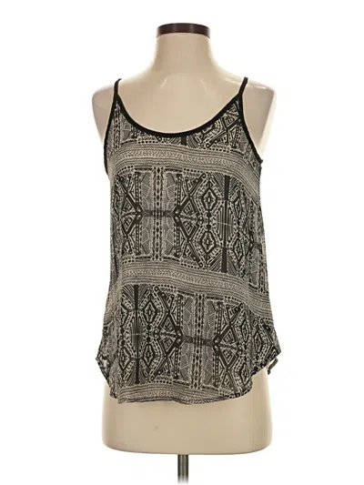 Pre-owned A. Byer Sleeveless Top Black Square Neckline Tops