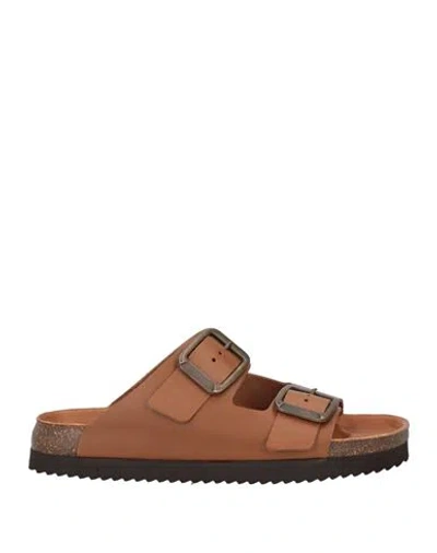 A Choice Of Freedom Man Sandals Tan Size 9 Leather In Brown