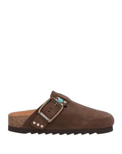 A Choice Of Freedom Woman Mules & Clogs Dark Brown Size 8 Leather