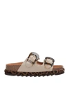 A Choice Of Freedom Woman Sandals Beige Size 10 Leather