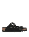A Choice Of Freedom Woman Sandals Black Size 8 Leather