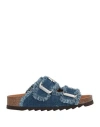 A Choice Of Freedom Woman Sandals Blue Size 8 Textile Fibers