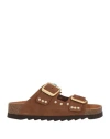 A Choice Of Freedom Woman Sandals Brown Size 8 Leather In Brown