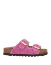 A Choice Of Freedom Woman Sandals Fuchsia Size 8 Textile Fibers In Pink