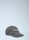 A-cold-wall* Avenell Distressed Baseball Cap In Gray