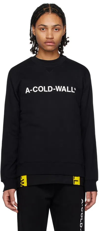 A-cold-wall* Black Bonded Sweatshirt