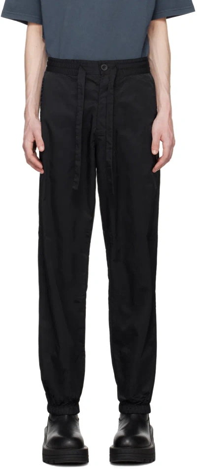 A-cold-wall* Black Cinch Trousers In Onyx