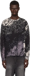 A-cold-wall* Black Composite Sweater In Beige Bone