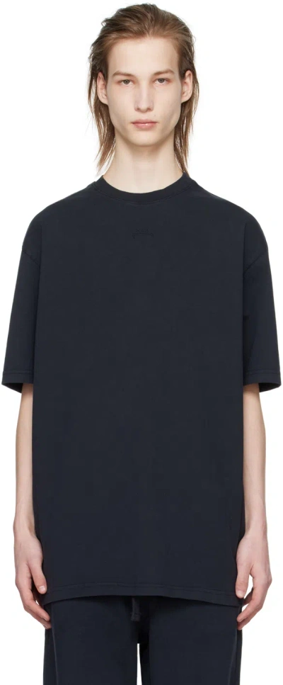 A-cold-wall* Black Essential T-shirt In Onyx