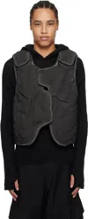 A-cold-wall* Mens Form Padded Woven Gilet Black Xl In Black Onyx