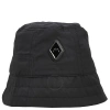 A-COLD-WALL* A COLD WALL BLACK LOGO PLAQUE ESSENTIAL BUCKET HAT