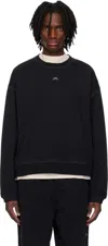 A-cold-wall* Mens Millbank Crewneck Cotton-jersey Sweatshirt Black In Black Onyx