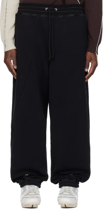 A-cold-wall* Black Millbank Sweatpants In Black Onyx