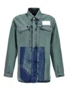 A-cold-wall* A Cold Wall* 'bleached Overdyed' Shirt In Azul Claro
