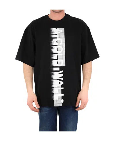 A-cold-wall* Blurred Logo-print T-shirt In Black