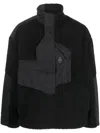 A-cold-wall* Bonded Axis Panelled Fleece Jacket In Black
