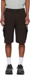 A-cold-wall* Brown Brunswick Cargo Shorts In Brown Rust