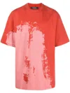 A-cold-wall* A Cold Wall Brushstroke T-shirt In Red