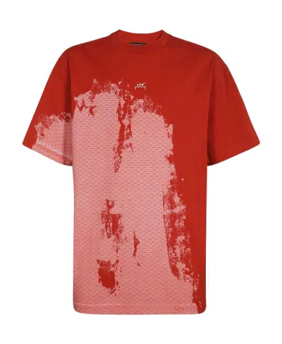 A-cold-wall* Brush Stroke-print T-shirt In Red